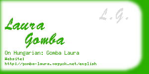 laura gomba business card